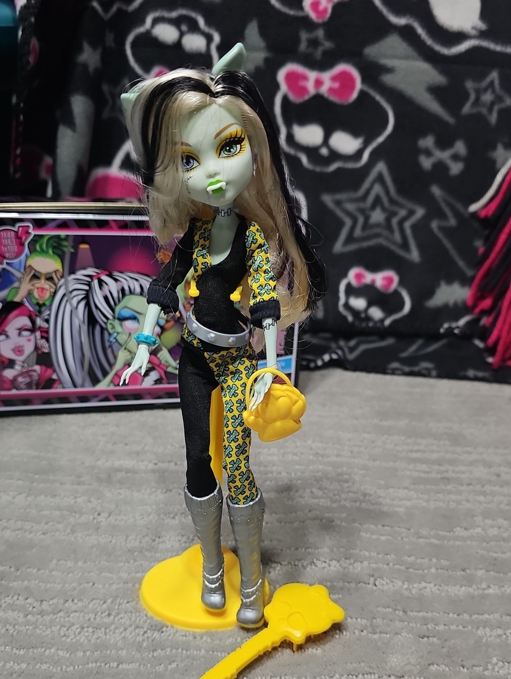 Monster High by Mattel G1 (OOB) Freaky Fusion Frankie Stein 2002 Marking VTG